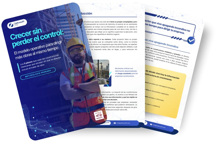 Portada del ebook «Crecer tu constructora sin perder el control»