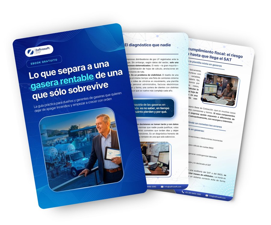 Portada del ebook «Guía: cómo pasar de una gasera que sobrevive a una rentable»