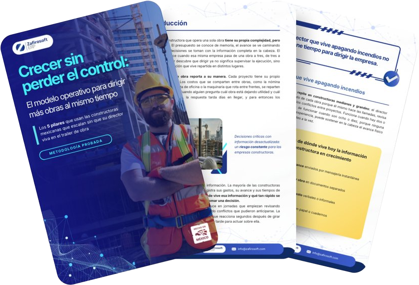 Portada del ebook «Crecer tu constructora sin perder el control»
