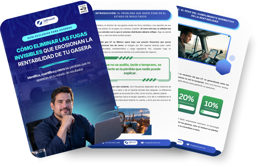 Portada del ebook «Cómo eliminar las fugas invisibles que erosionan la rentabilidad de tu gasera»