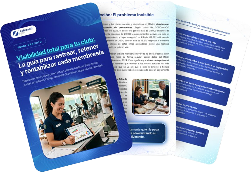 Portada del ebook «Guía: rastrea, retén y rentabiliza cada membresía de tu club»