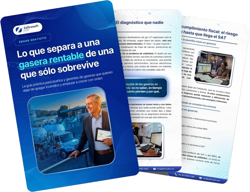 Portada del ebook «Guía: cómo pasar de una gasera que sobrevive a una rentable»